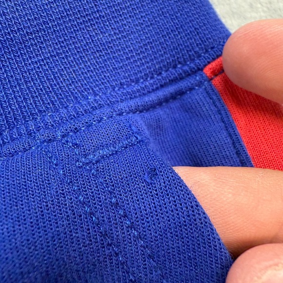 Polo Ralph Lauren Sweat Shorts Womens Medium Blue Red White Striped USA Terry - Picture 3 of 12